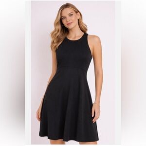 NWT Athleta Santorini Thera Dress in Black, Size M
